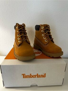 Timberland Wheat Brown Kids Lace-Up Boots